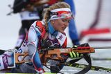 Čtyřiadvacetiletá Soukalová, která v této zimě vyhrála oba vytrvalostní závody Světového poháru, si připsala dvě trestné minuty a obě v položkách vstoje.
