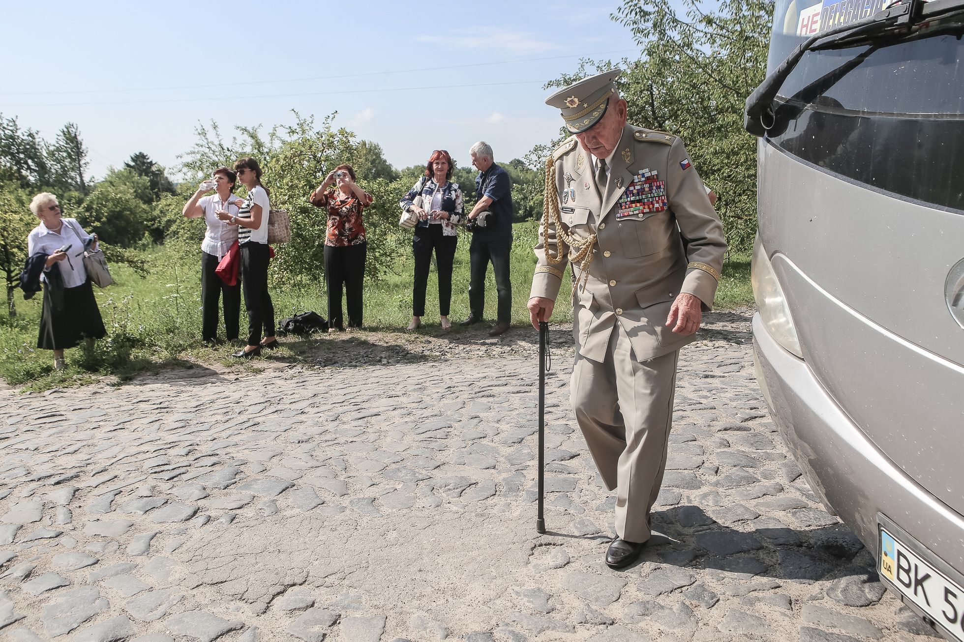 Český Malín, Ukrajina - pietní akt k 75. výročí vypálení vesnice nacisty
