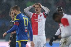 Video v české fotbalové lize poprvé zrušilo gól. Škodův zásah neplatil kvůli ofsajdu