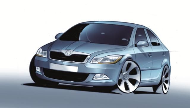 Designové kresby Škoda