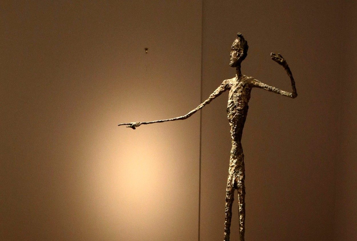 plastika Ukazující muž (Alberto Giacometti)