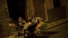 Women talk as they sit on chairs outside a house to avoid the heat on a hot summer night in Mancha Real, southern late Spain August 16, 2012. Picture taken August 16, 2012. REUTERS/Jon Nazca (SPAIN - Tags: SOCIETY) Published: Srp. 17, 2012, 7:37 dop.