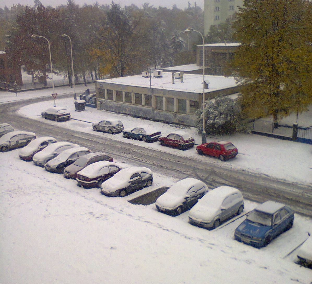 První sníh: Kladno