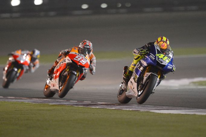 MotoGP, GP Kataru: Valentino Rossi, Yamaha a Marc Marquez, Honda