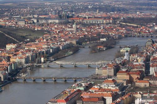 Vltava v centru Prahy