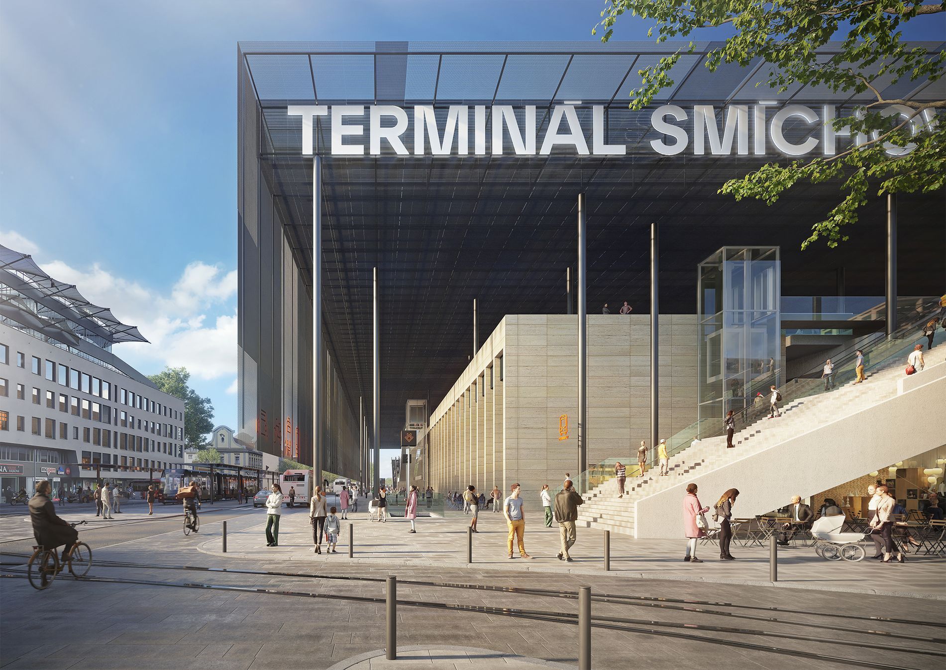 Smíchovské nádraží, budoucnost, vizualizace, SUDOP, Praha 5, Smíchov