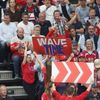 Čeští fanoušci během čtvrtfinále MS 2024 Česko - USA