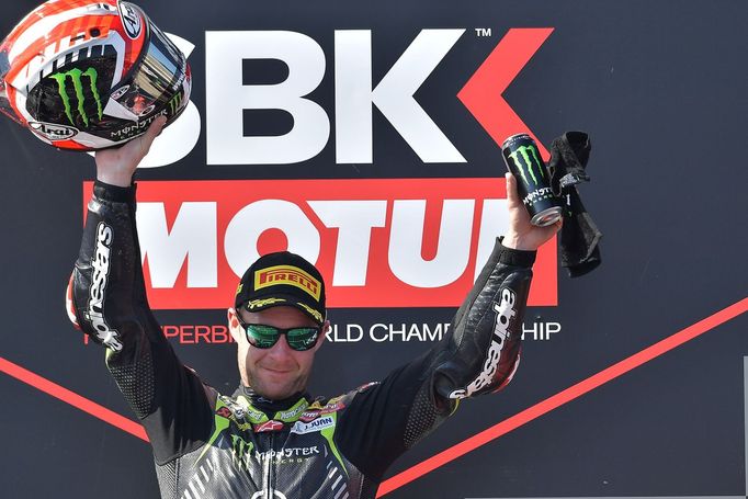 Mistr světa superbiků v sezoně 2018 Jonathan Rea z týmu Kawasaki.