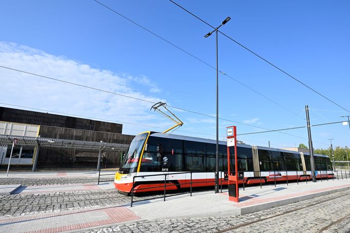 Zprovoznění tramvajové smyčky Depo Hostivař, 15. srpna 2022