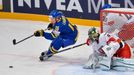 MS v hokeji 2013, Česko - Švédsko: Alexander Salák - Oscar Lindberg