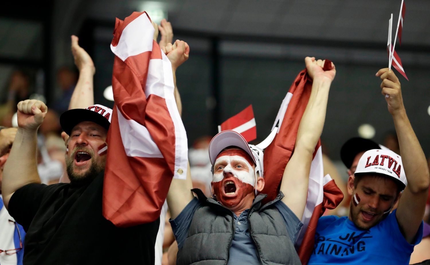 MS 2018, Lotyšsko-Dánsko:Lotyšští fanoušci