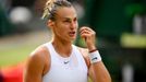 Karolína Plíšková, Aryna Sabalenková, semifinále Wimbledonu 2021