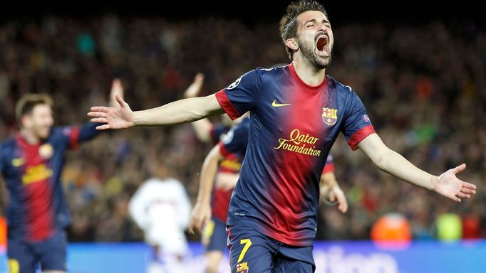 Fotbal, Liga mistrů, Barcelona - AC Milán: David Villa