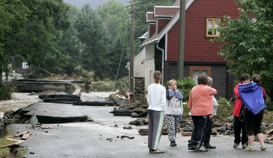 Snímky českých povodní obletěly svět