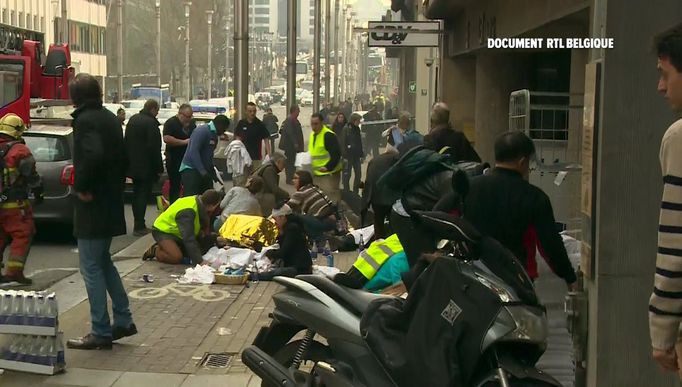 Zraněni ve stanici Maalbeek.