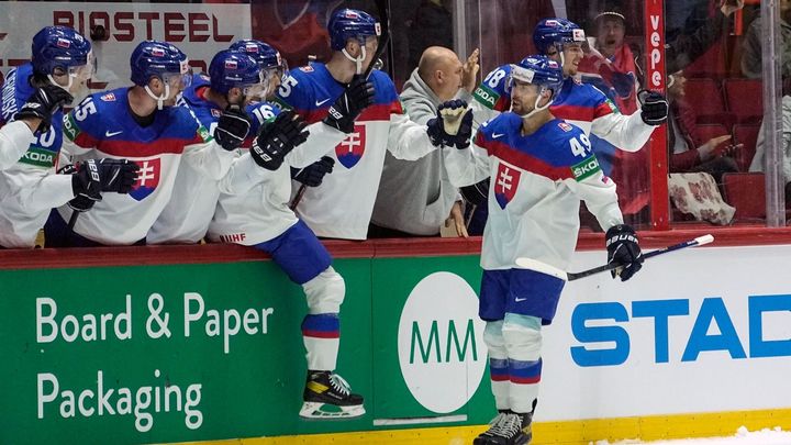 Slováci slaví první výhru, i když se proti Francii nadřeli, úspěšná byla i Kanada; Zdroj foto: ČTK