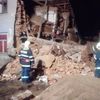 Zřícení části domu v Lošticích na Olomoucku