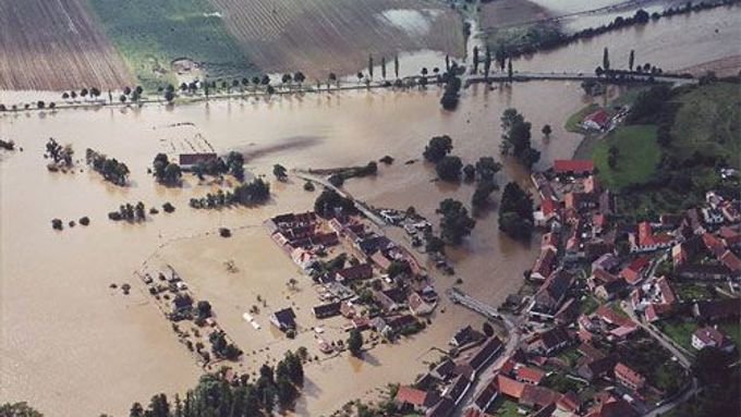 Putim - povodně 2002