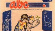 "Konečně je tady!" Letáček, který upozorňoval před koncem roku 1956, že bude vycházet nový časopis pro mládež.