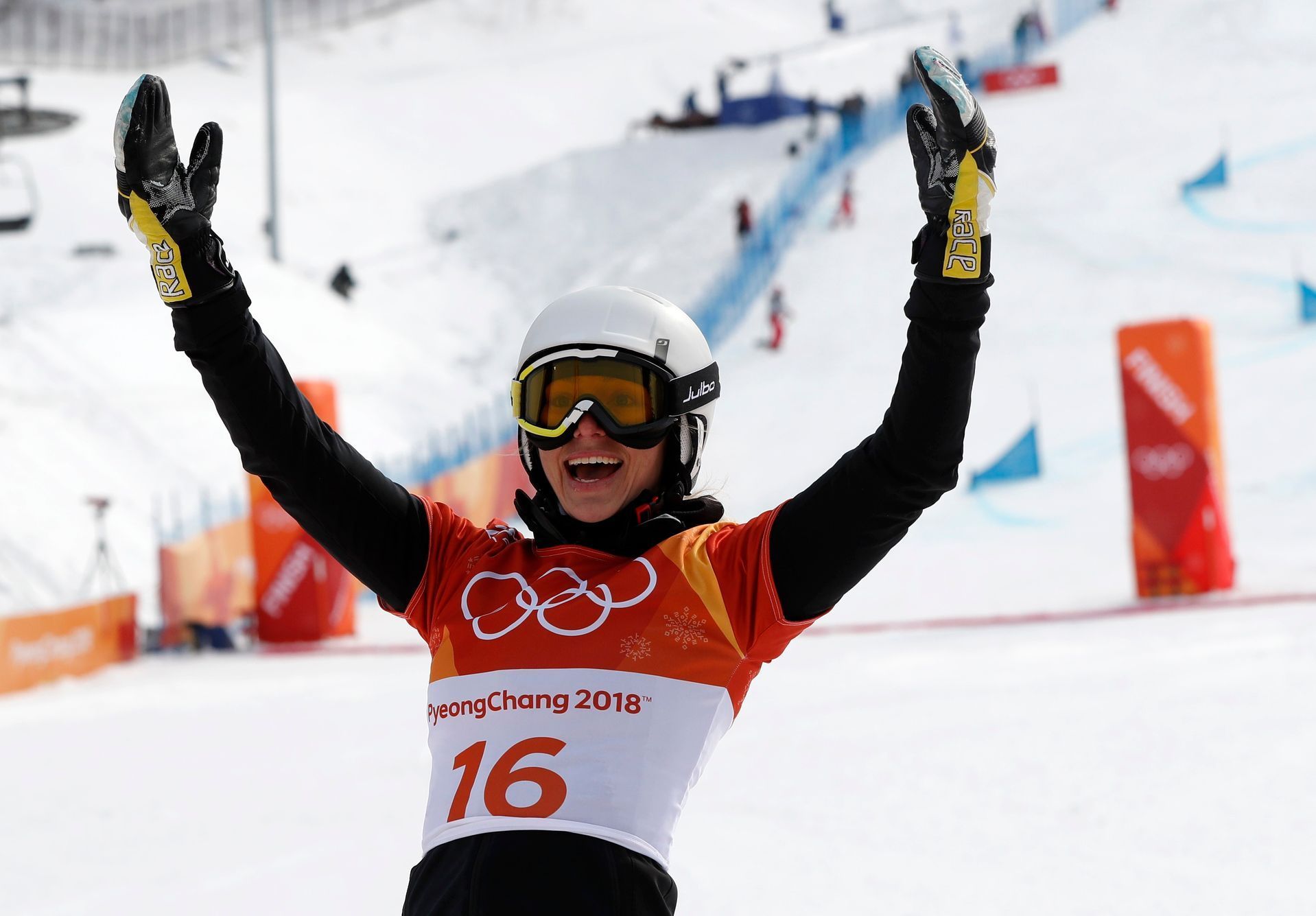 Selina Jörgová v paralelní obřím slalomu na ZOH 2018