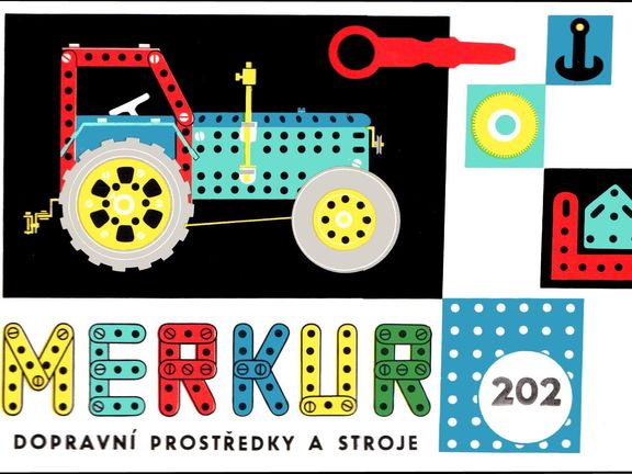 Rok 1965 a Merkur Dopravní prostředky a stroje. Stavebnice se tehdy stala absolutním hitem a snem každého kluka.
