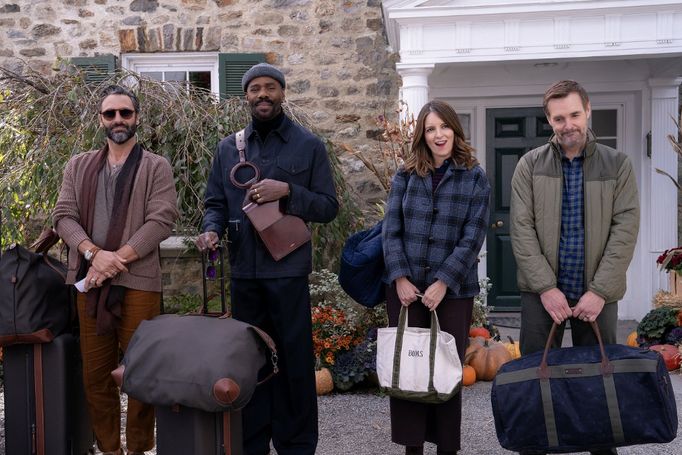 Marco Calvani, Colman Domingo, Tina Feyová a Will Forte v seriálu Čtyři roční období.