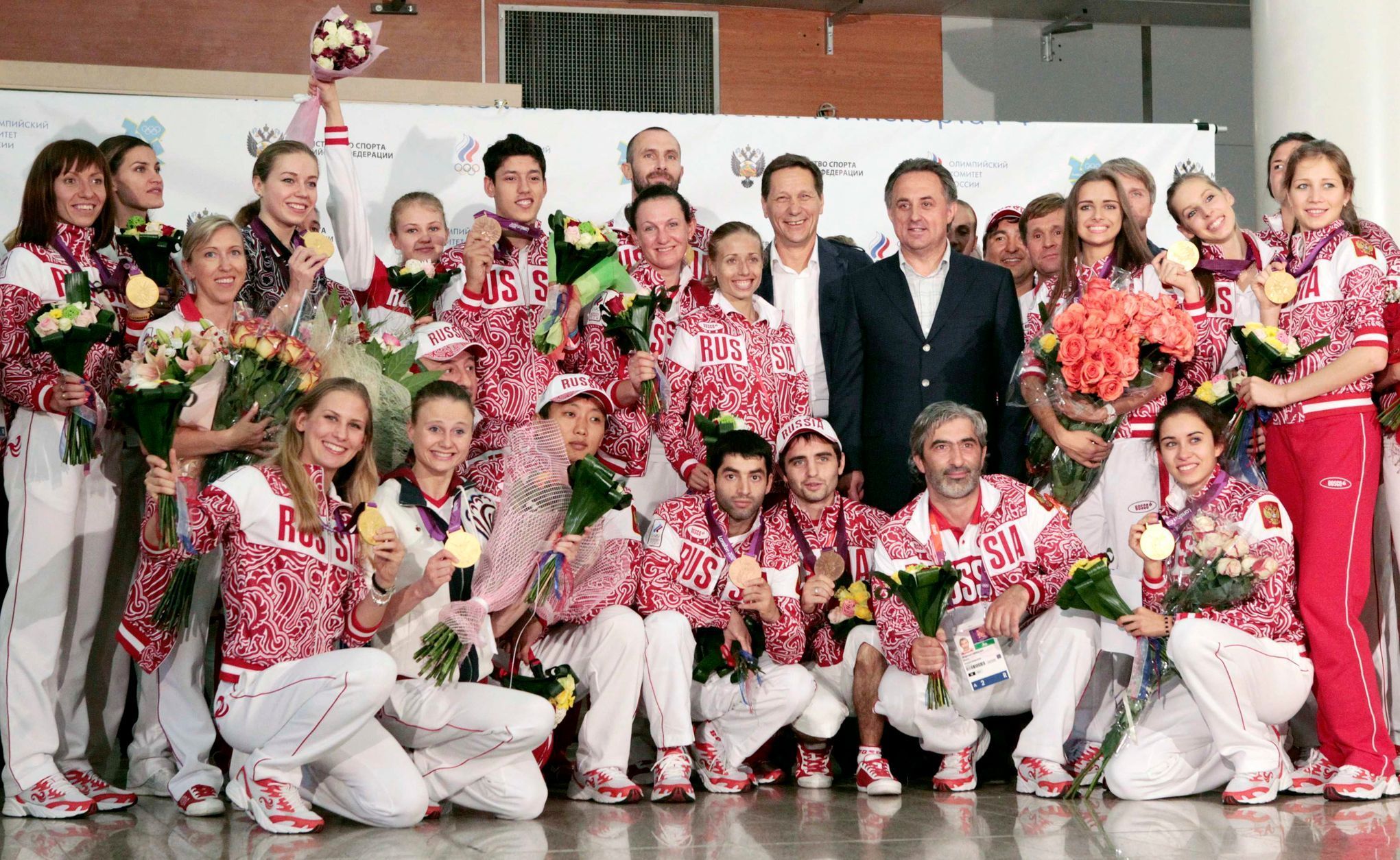 Vítání olympioniků: Rusko