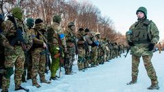 Foto / Charkov/ 11. 3. 2022 / Vojenský výcvik, domobrana, ukrajinská armáda, obrana, dobrovolníci / Boje na Ukrajině 2022 / Unian / Ukrajina