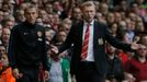 Trenér Manchester Moyes v utkání s Liverpoolem