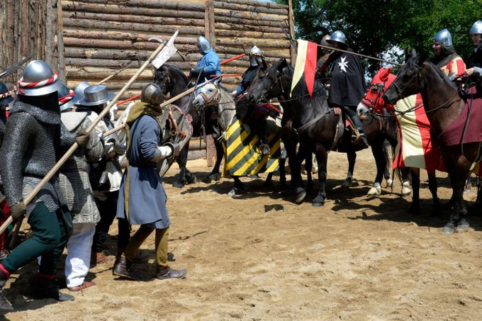 Rekonstrukce husitské bitvy na Vítkově.