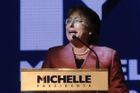 Chile bude mít prezidentku, 1. kolo vyhrála Bacheletová