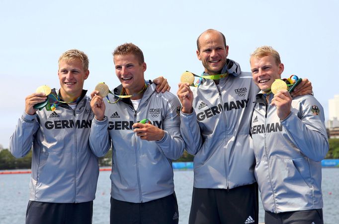 OH 2016, rychlostní kanoistika - K4, 1000 m: zlatí Němci