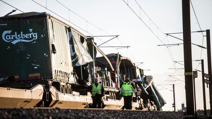 Video z vlakového neštěstí v Dánsku.