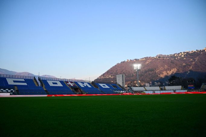 Současný stav fotbalového stadionu italského klubu Como 1907