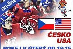 Hokej: Česko - USA