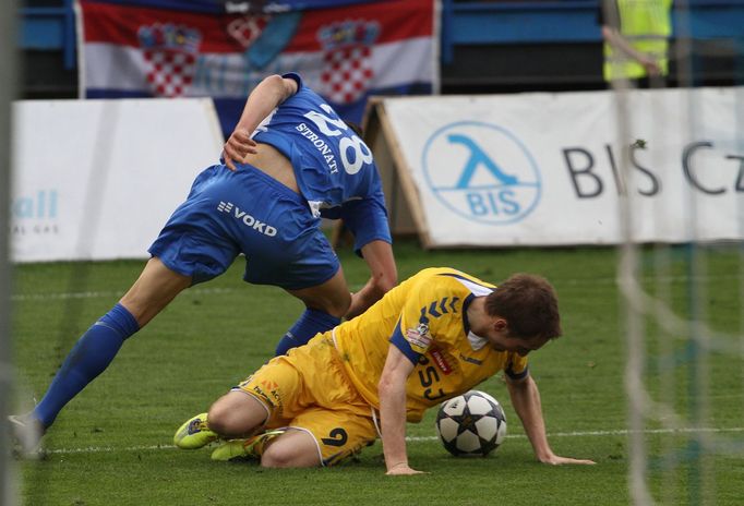 Fotbal, Baník - Jihlava: Patrizio Stronati - Marek Jungr