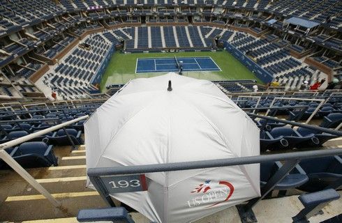 Déšť na US Open