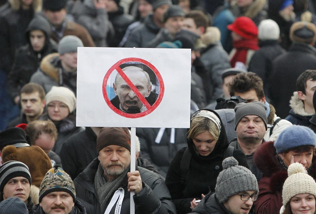 Demonstrace proti Putinovi a férovosti voleb