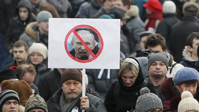 Demonstrace proti Putinovi neměly ani zdaleka tak masový charakter jako ty prosincové.