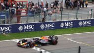 Max Verstappen v Red Bullu vítězí ve VC Belgie formule 1 2023