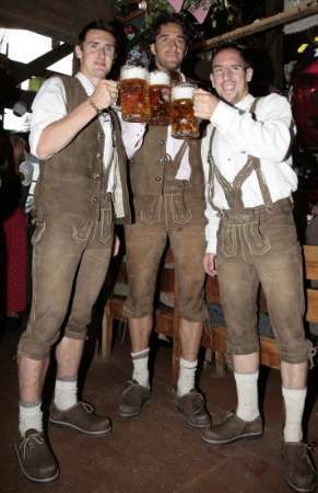 Miroslav Klose, Luca Toni and Franck Ribery