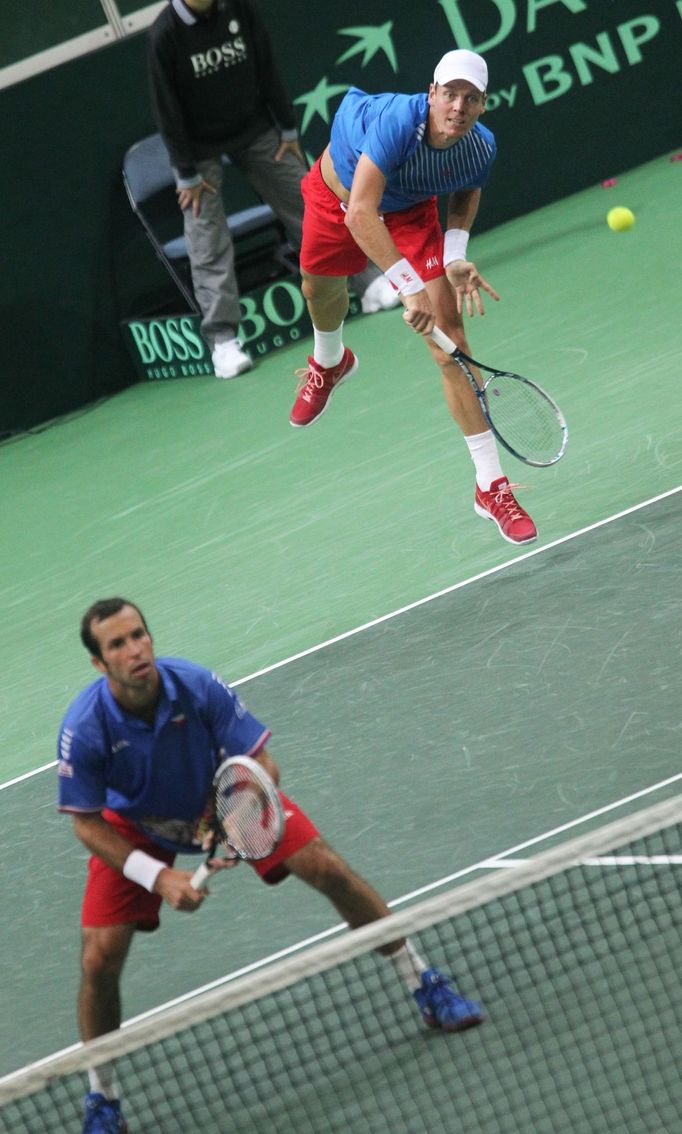 Tenis, DC, Česko - Argentina: čtyřhra - Tomáš Berdych a Radek Štěpánek