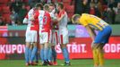 Radost Slavie v zápase 22. kola Slavia - Opava