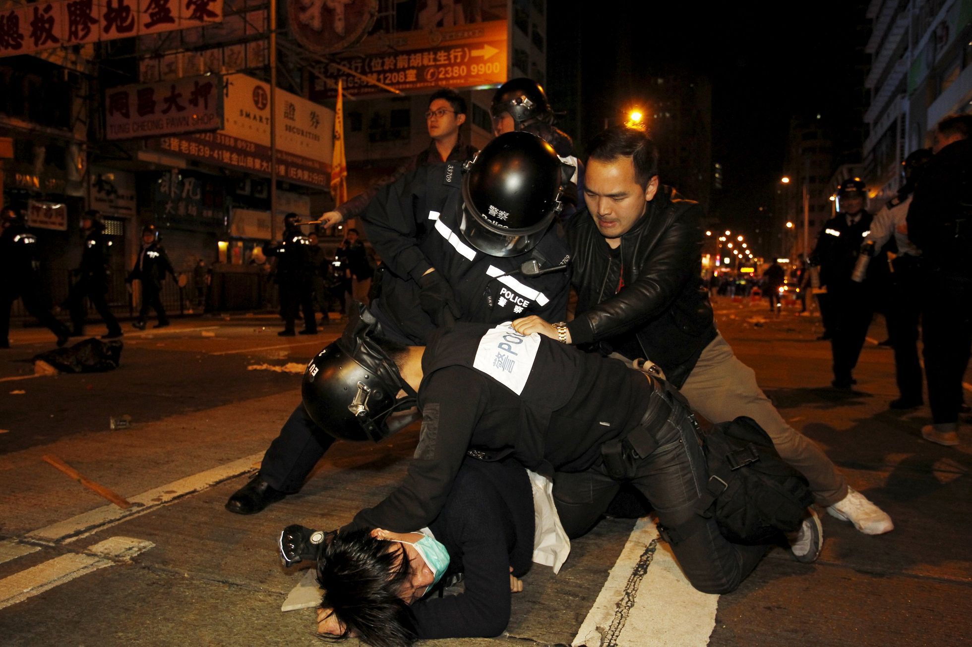 HongKong - pouliční protesty