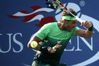 Argentince Diega Schwartzmana porazil Španěl ve druhém kole 3:0 na sety a pomohl mu k tomu i tento typický forhend. Nadal umí i poslepu.
