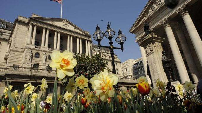 Sídlo Bank of England v londýnské City.