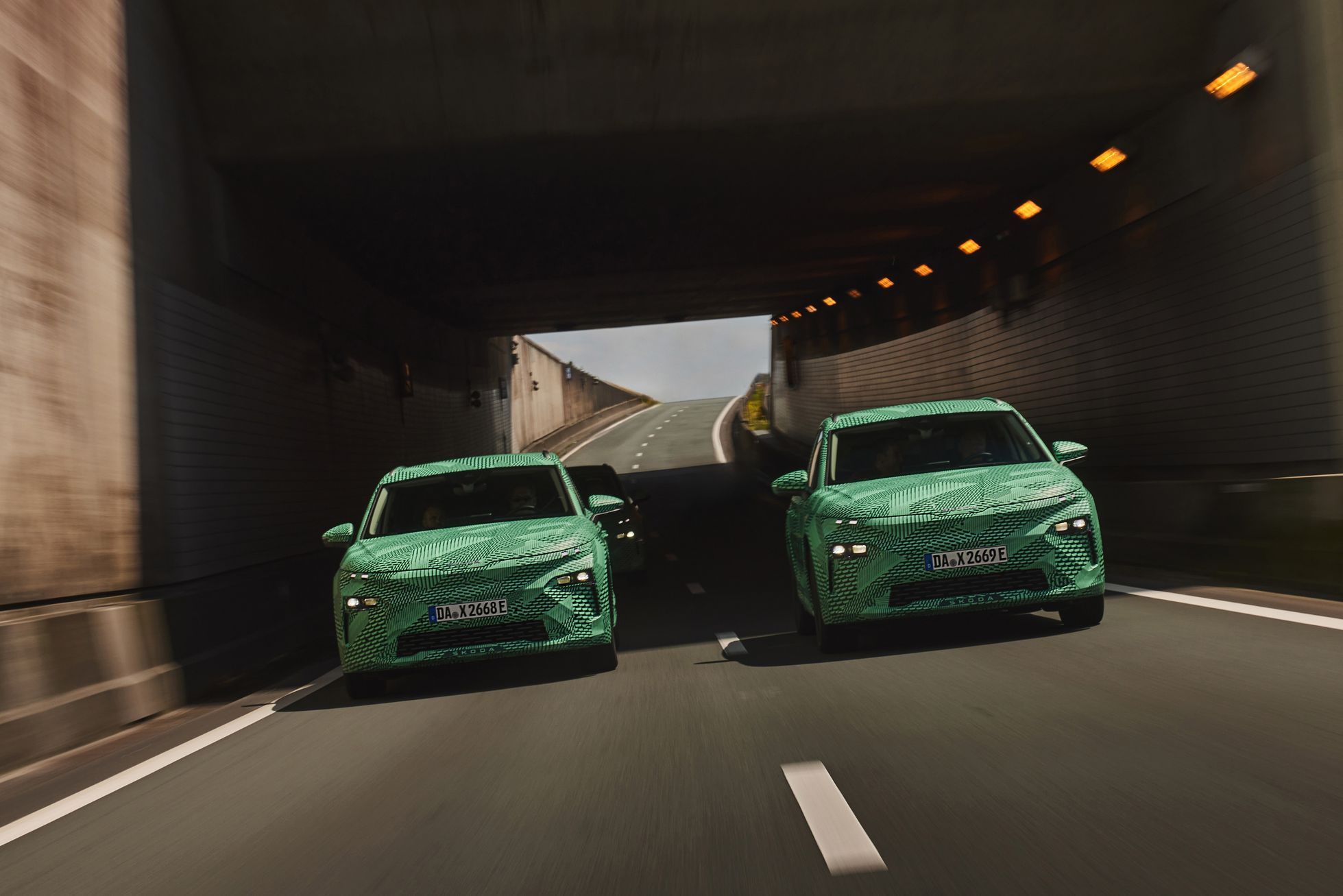 Škoda Elroq maskovaný prototyp červen 2024