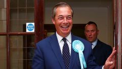 Britský politik Nigel Farage