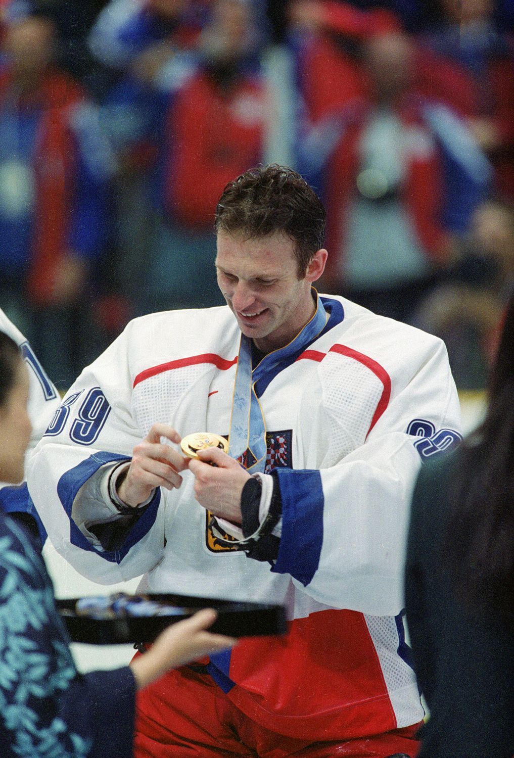 Herbert Slavík: hvězdy českého hokeje, fotoreportáž z NHL v době před OH v Naganu a snímky z Nagana