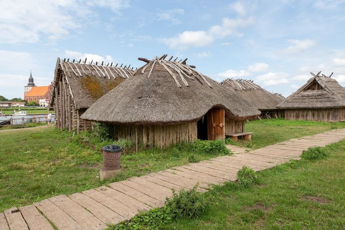 Polsko, skanzen Wolin u Štětína